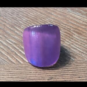 Techno Purple Block Ring